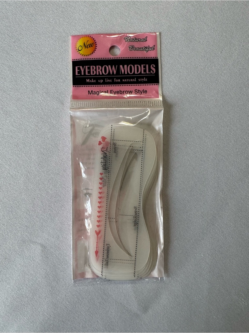 Eyebrow Models Soft Silicone Eyebrow Stencil Set of 10